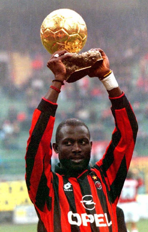  George Weah left Paris Saint-Germain to win Ballon d'Or with AC Milan