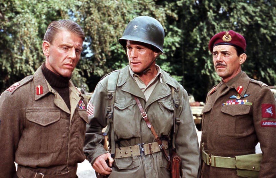  Edward Fox (left) starred in the 1977 classic film A Bridge Too Far