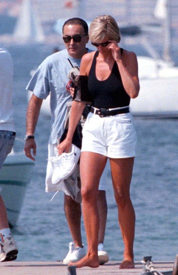 Diana and Dodi together in 1997