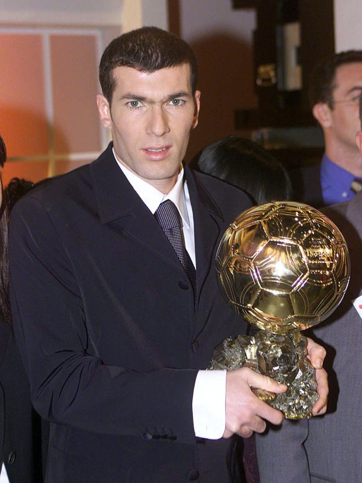  Zinedine Zidane won the Ballon d'Or after leaving France to join Juventus