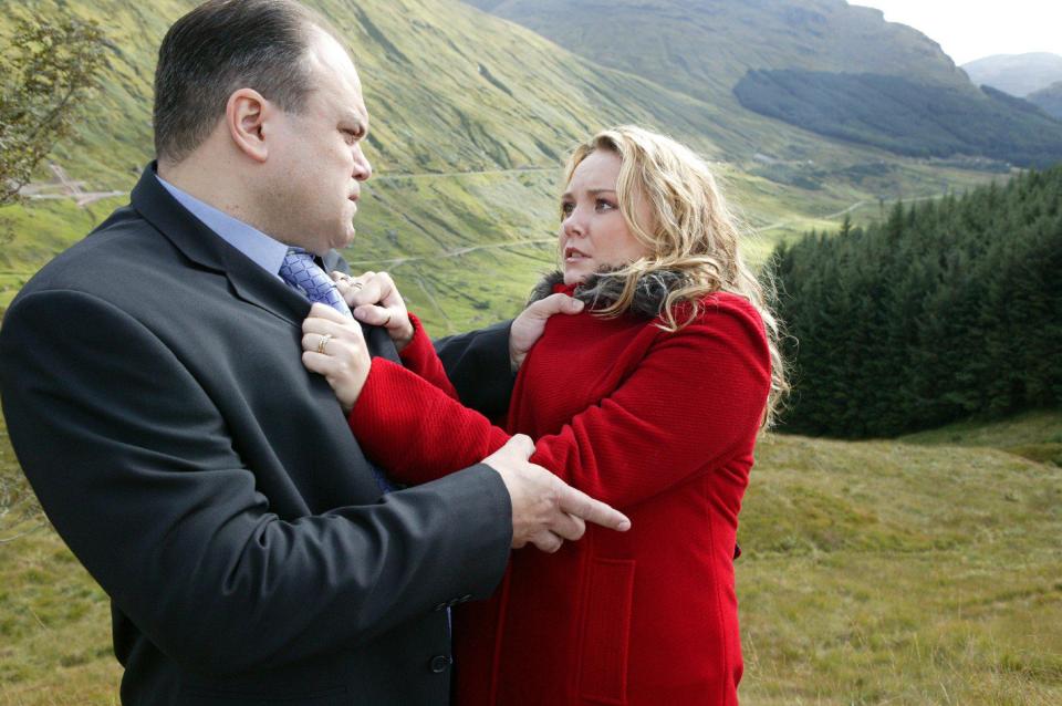  Barry met a nasty end when he was pushed off a cliff by evil Janine