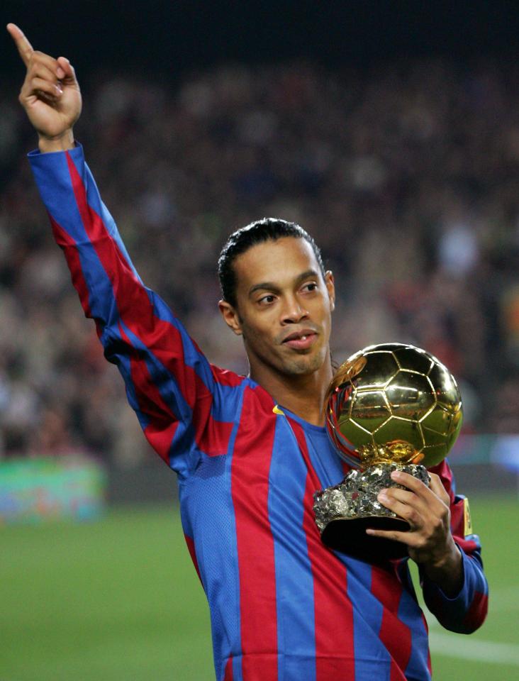  Ronaldinho left PSG and won the Ballon d'Or with Barceloan in 2005