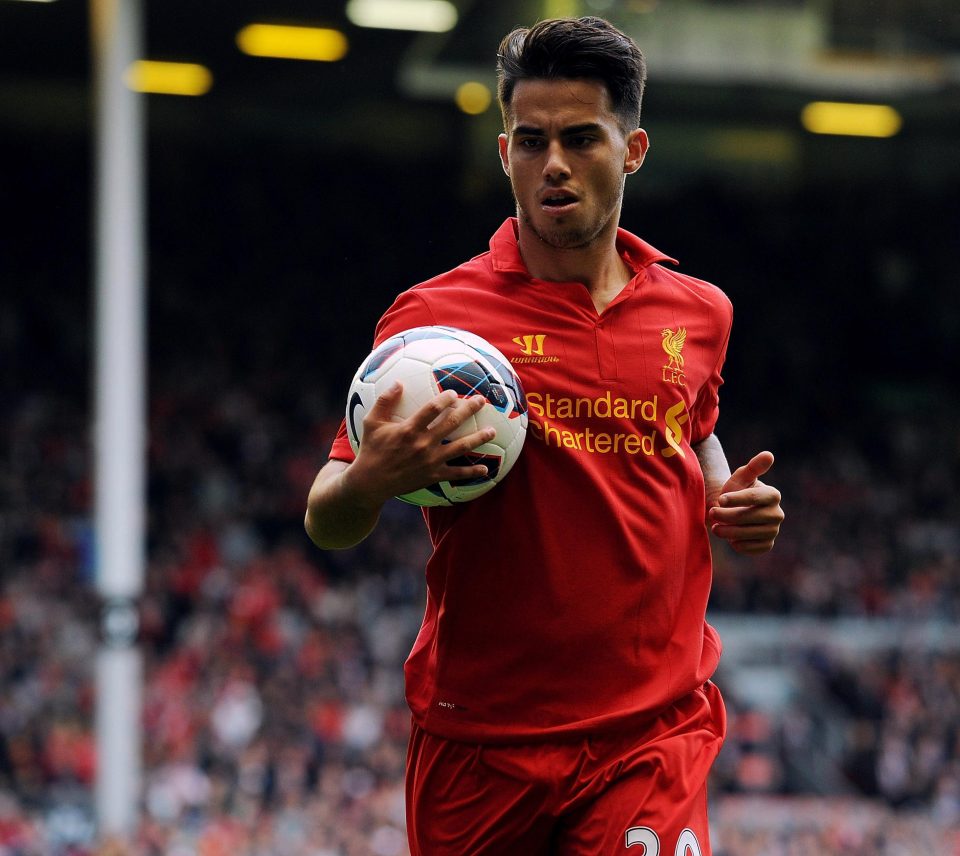  Suso struggled to make an impact at Liverpool