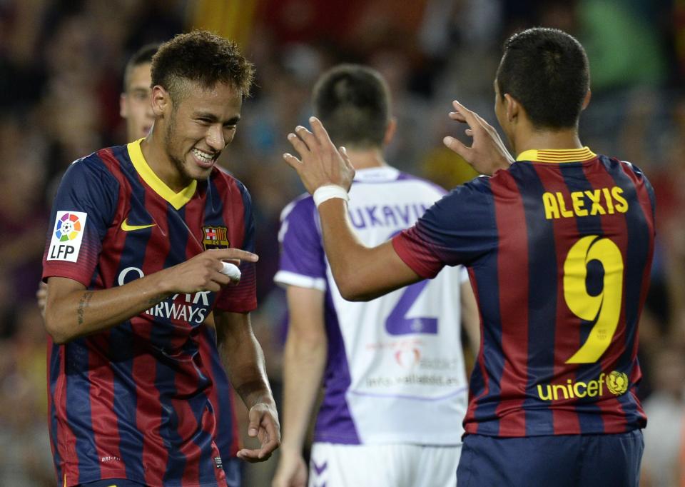  Neymar and Alexis Sanchez were together for one season at Barcelona