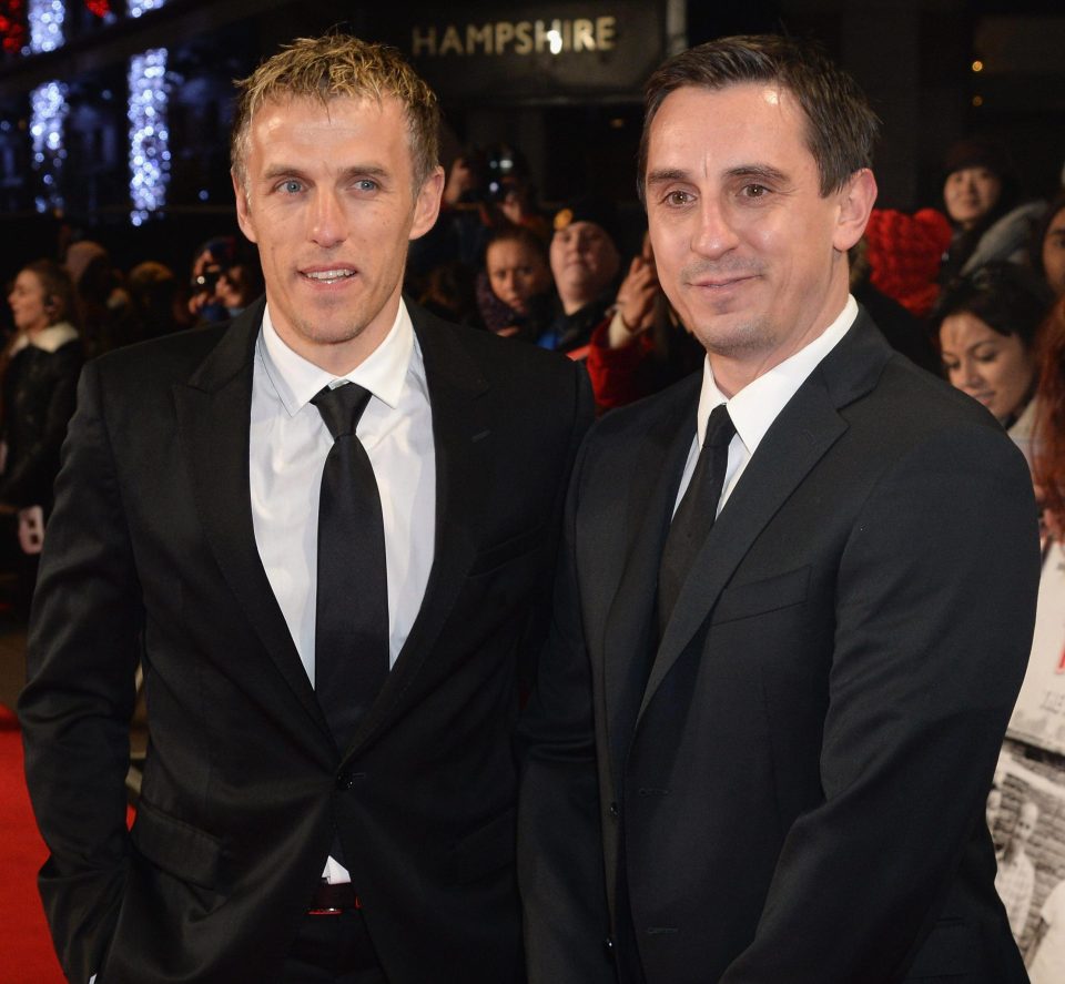  The two Neville brothers posted online after United's encouraging display