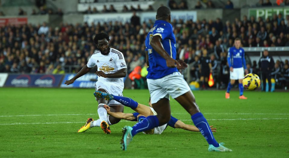  Swansea will hope Bony can recreate the form that saw Man City take an interest