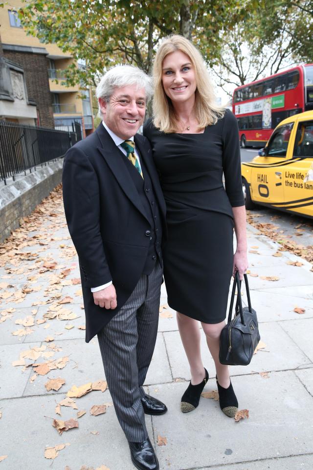  Mr Bercow has been married to wife Sally since 2002