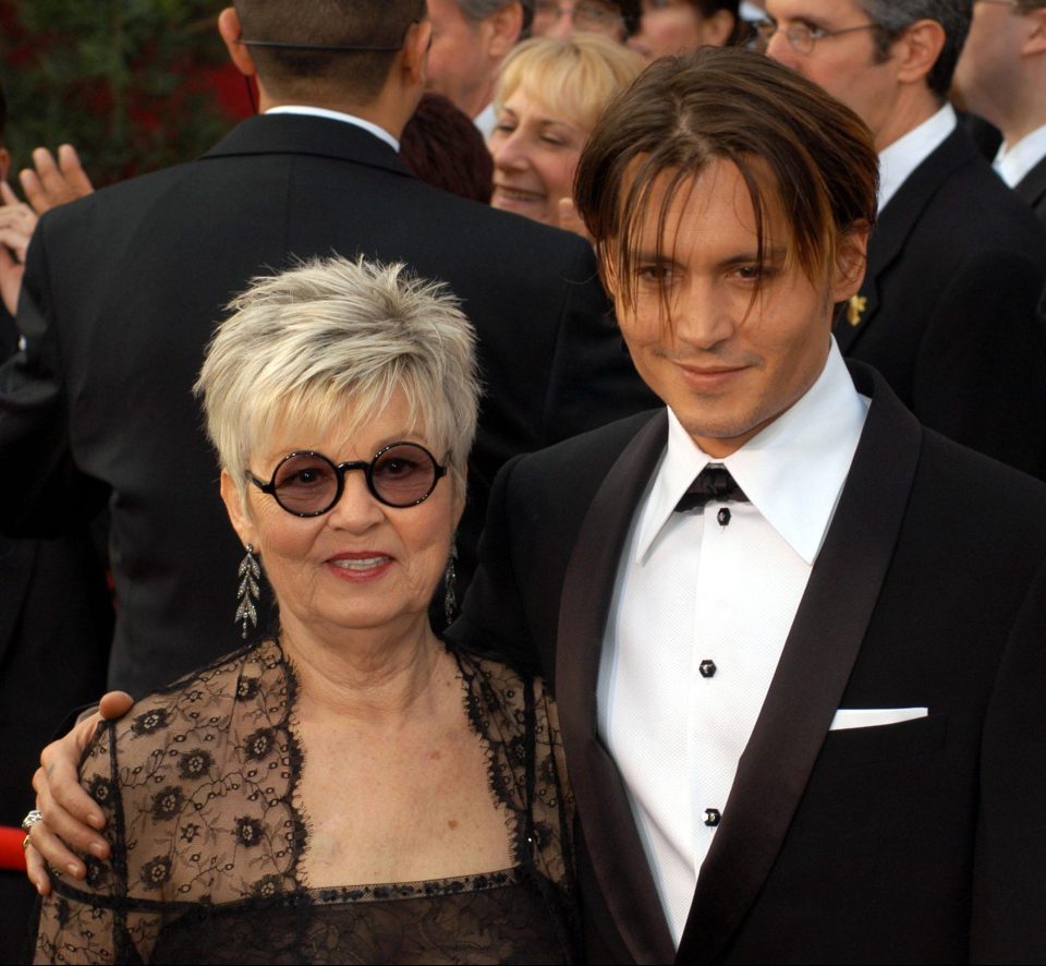  Johnny Depp pictured with his late mother Betty Sue whom he is believed to have bought the luxury ranch for