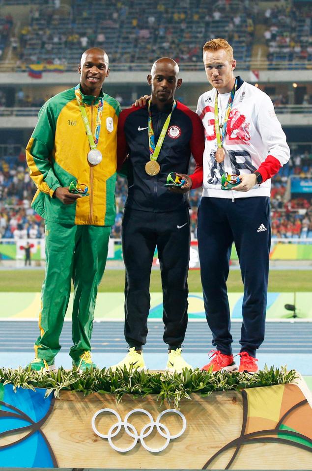  The South African star won the silver medal at the Rio 2016 Olympic Games, beating the Brit who won the bronze