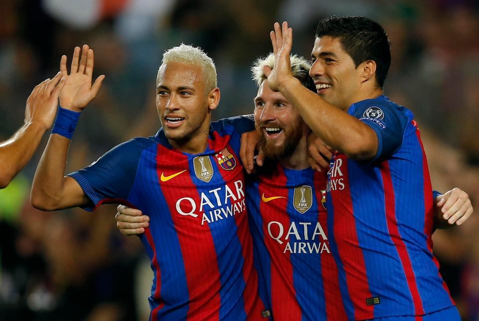  Neymar, Lionel Messi and Luis Suarez won the Copa del Rey in every season