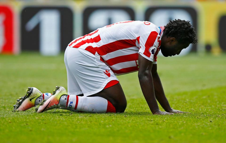  Wilfried Bony struggled on loan at Stoke last season