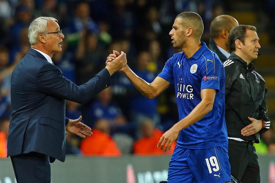  Claduio Ranieri signed Slimani for a club-record £30m in August 2016