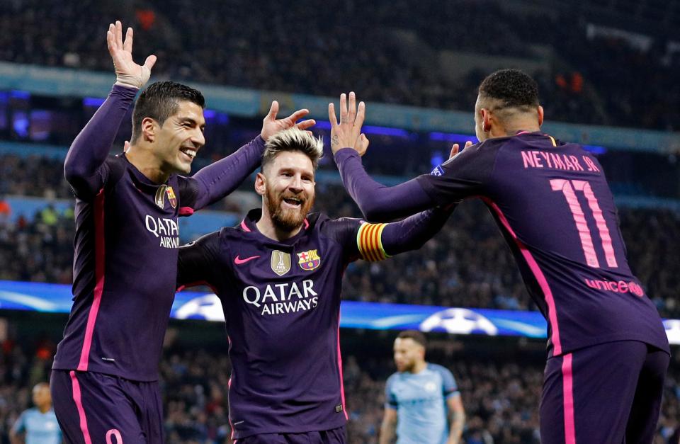 For three consecutive seasons, Luis Suarez, Lionel Messi and Neymar were awesome