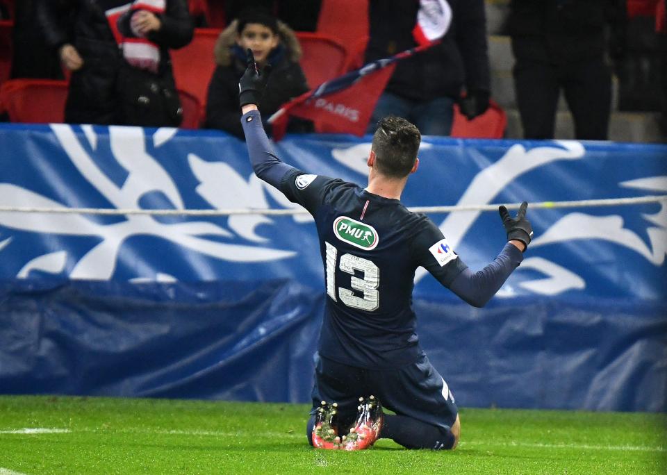  Julian Draxler is heading out of PSG despite only signing in January