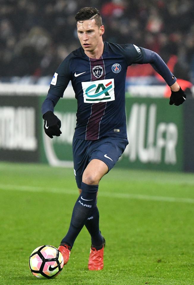  Julian Draxler arrived at the Parc des Princes as recently as January