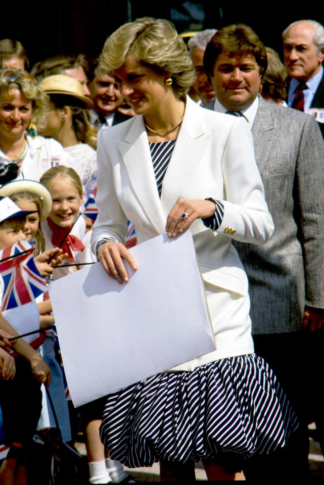  Diana during her visit to Cannes in March 1987, when Charles told her Barry had been killed