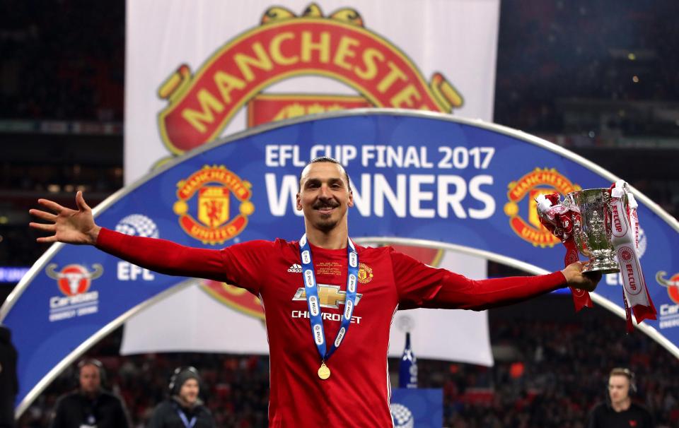  Zlatan Ibrahimovic fired Manchester United to an EFL Cup win last term