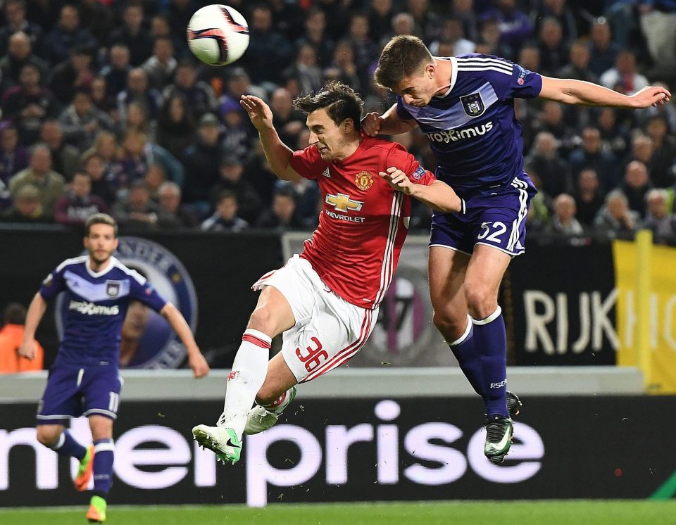  Anderlecht star Leander Dendoncker has the power on the air and on the ground that Jose Mourinho loves in midfield