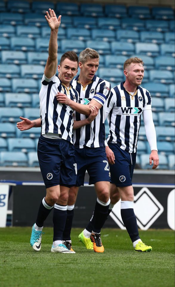  New Millwall signing Jed Wallace (left) has arrived from Wolves