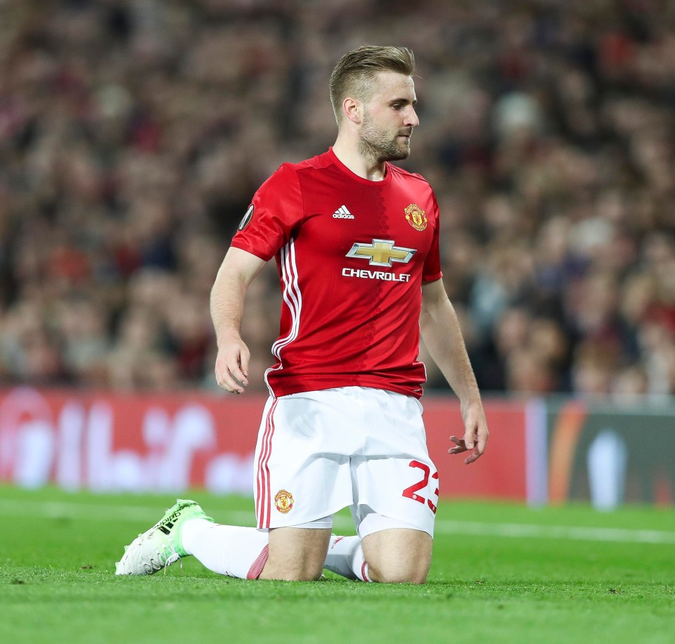 Luke Shaw has struggled with injury during his time at Manchester United