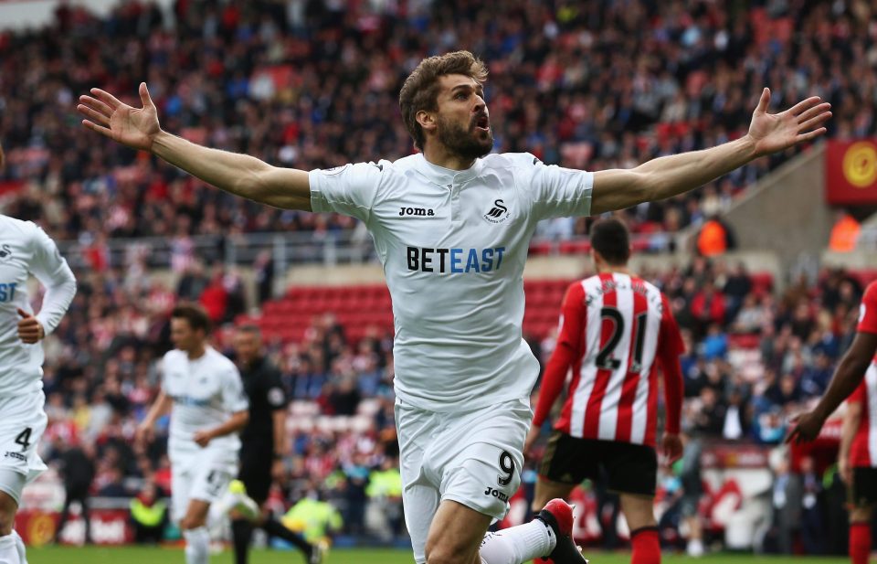  Swansea striker Fernando Llorente will cost Chelsea around £14million