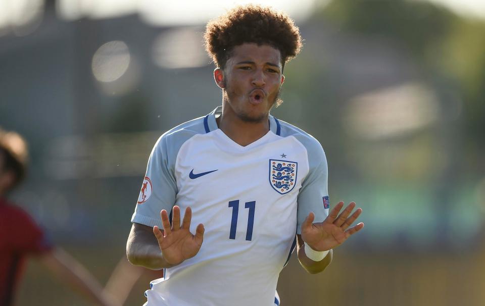  Jadon Sancho is considered one of England's best young hopes