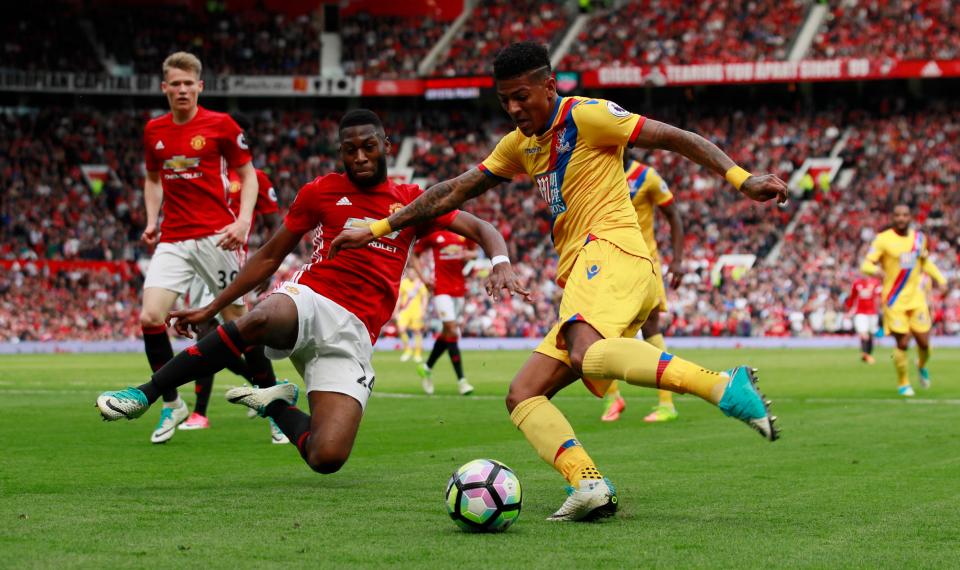  He has played 21 times for United and impressed against Palace at Old Trafford last season