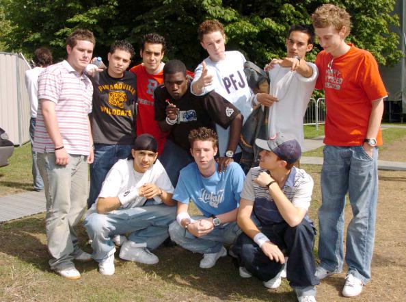 The fresh-faced band pictured at Party In The Park in 2004