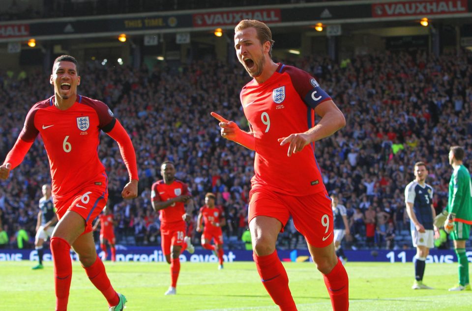  Kane captained the England squad for the World Cup qualifier against Scotland, which ended a 2-2 draw