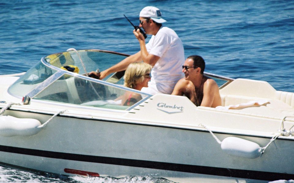 Princess Diana and Dodi in St. Tropez on a secret holiday