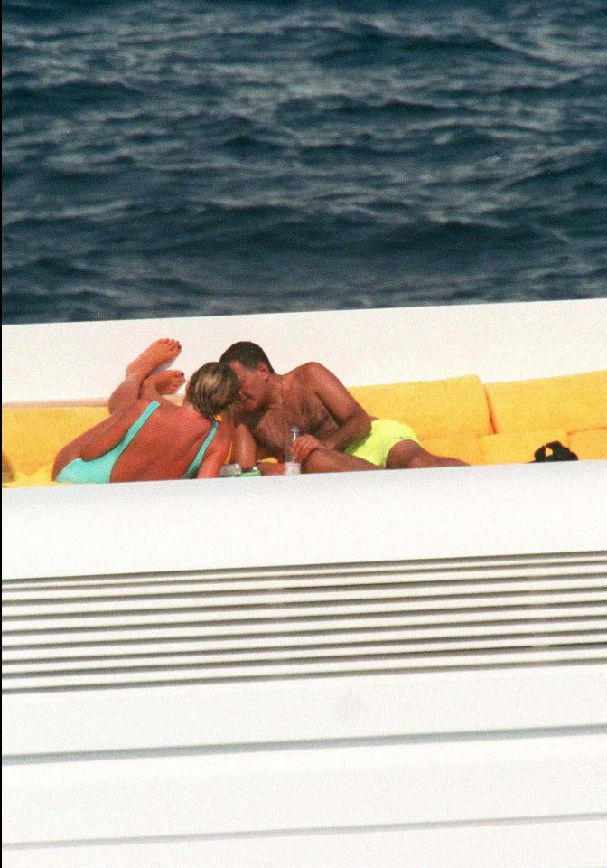 Diana and Dodi on holiday in St Tropez