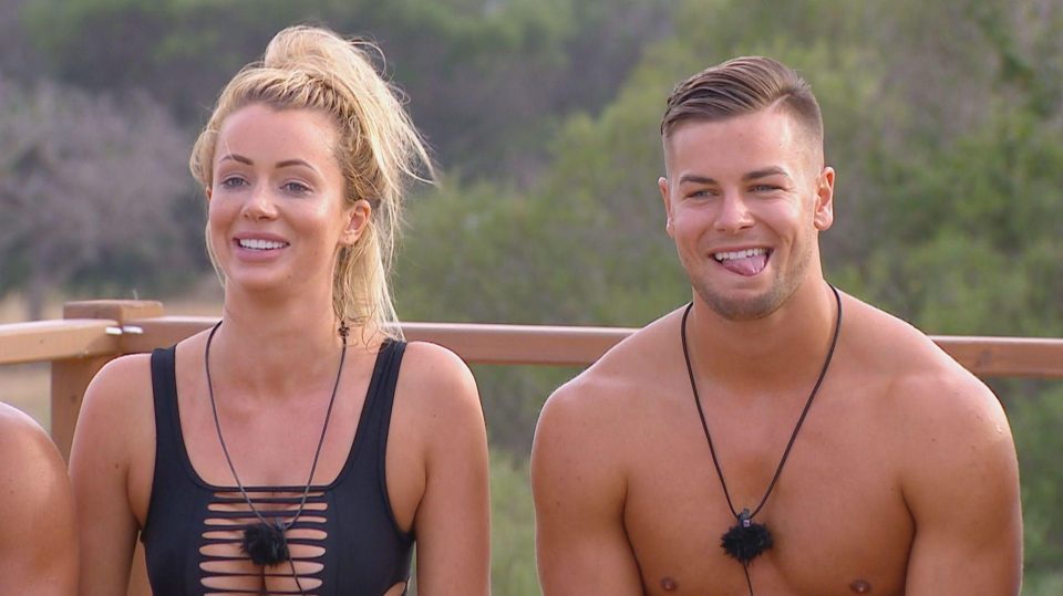  As they're competing some of the relationships could be pretty fraught - like Love Island's Chris and Olivia