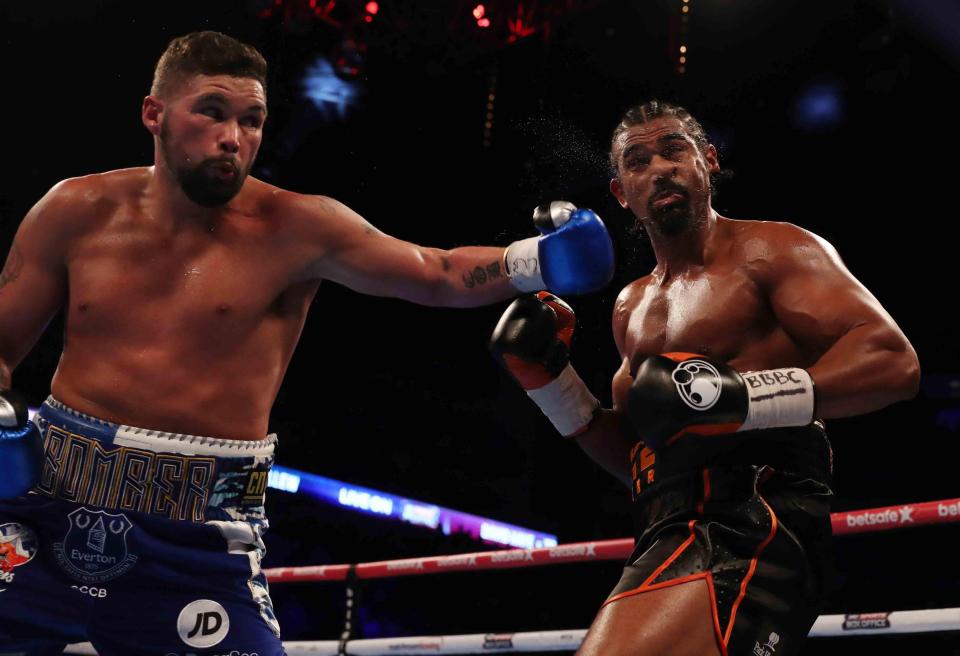  Tony Bellew stunned the football world in the fight against nemesis David Haye