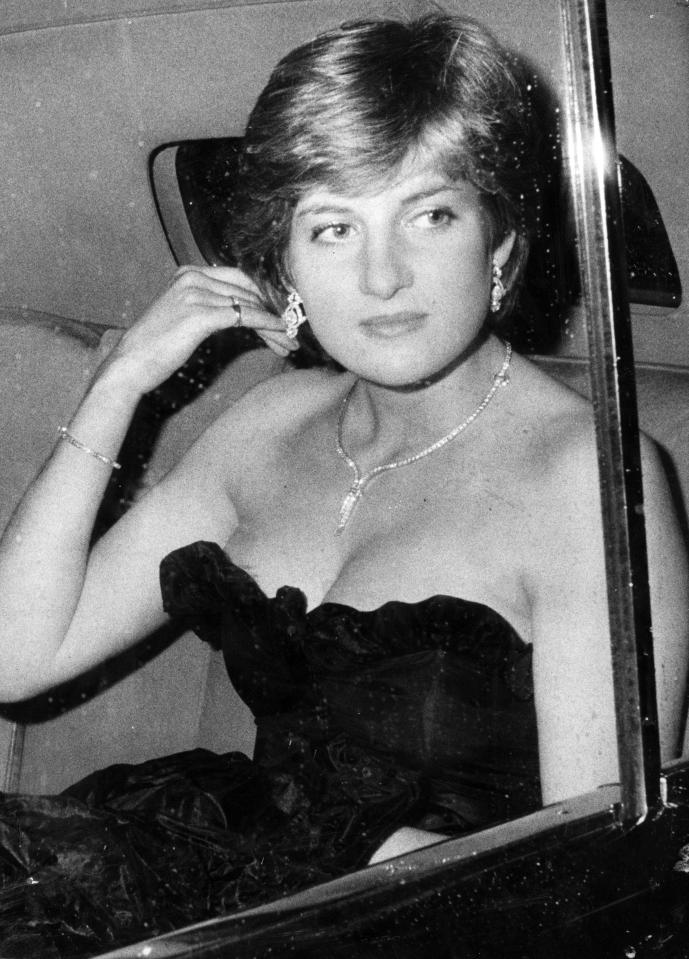  Diana arrives at Goldsmith's Hall, London, for her first ever public engagement, March 1981