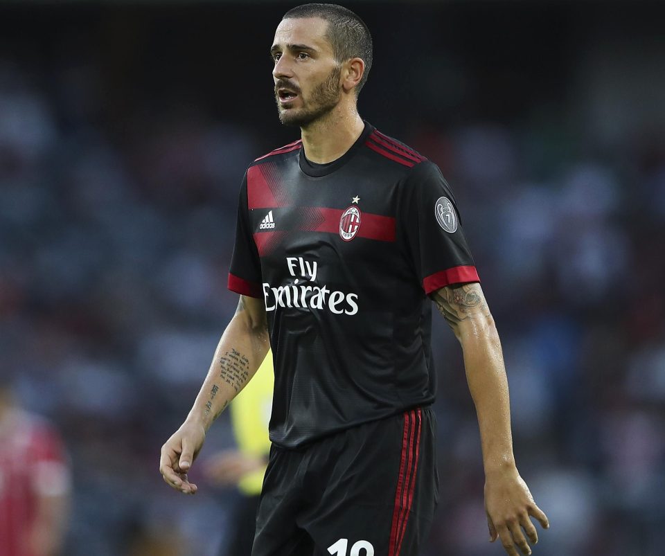  AC Milan new boy Leonardo Bonucci could find himself back at Juventus