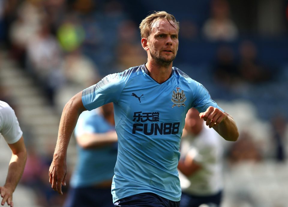  Siem de Jong during pre-season training with Newcastle