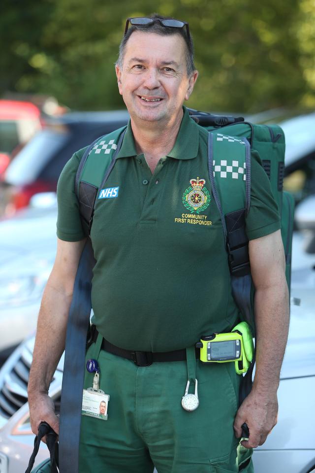  Nigel Tom has been an unpaid volunteer for South West Ambulance Service NHS Foundation Trust since 2010