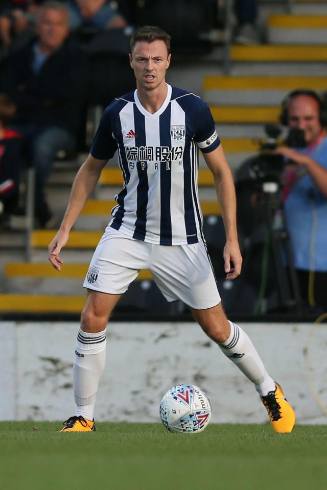  West Brom centre-back Jonny Evans has emerged as a target for Manchester City