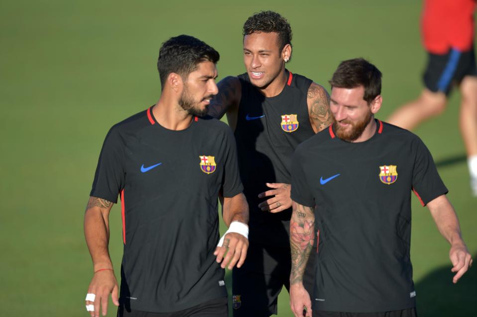  Neymar looks set to wave goodbye to Luis Suarez and Lionel Messi this summer