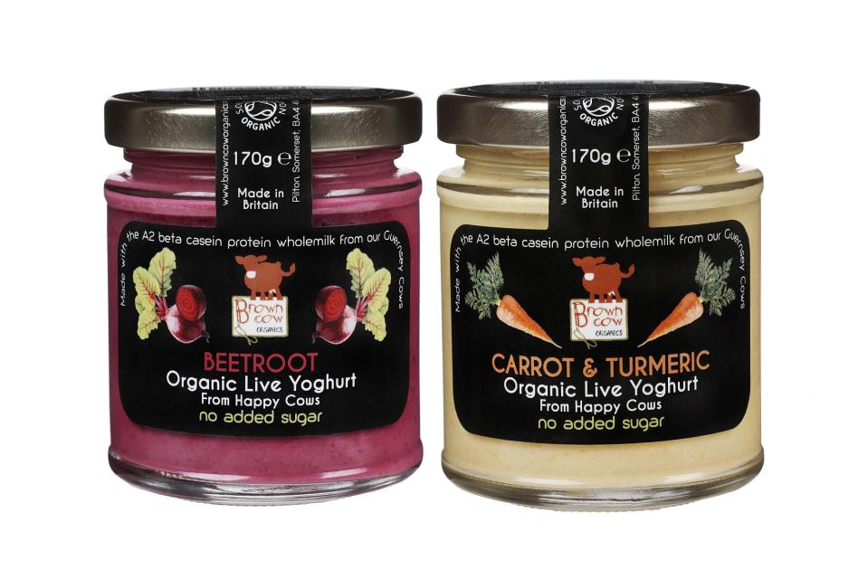  Brown Cow Organics has launched vegetable-flavoured yoghurts