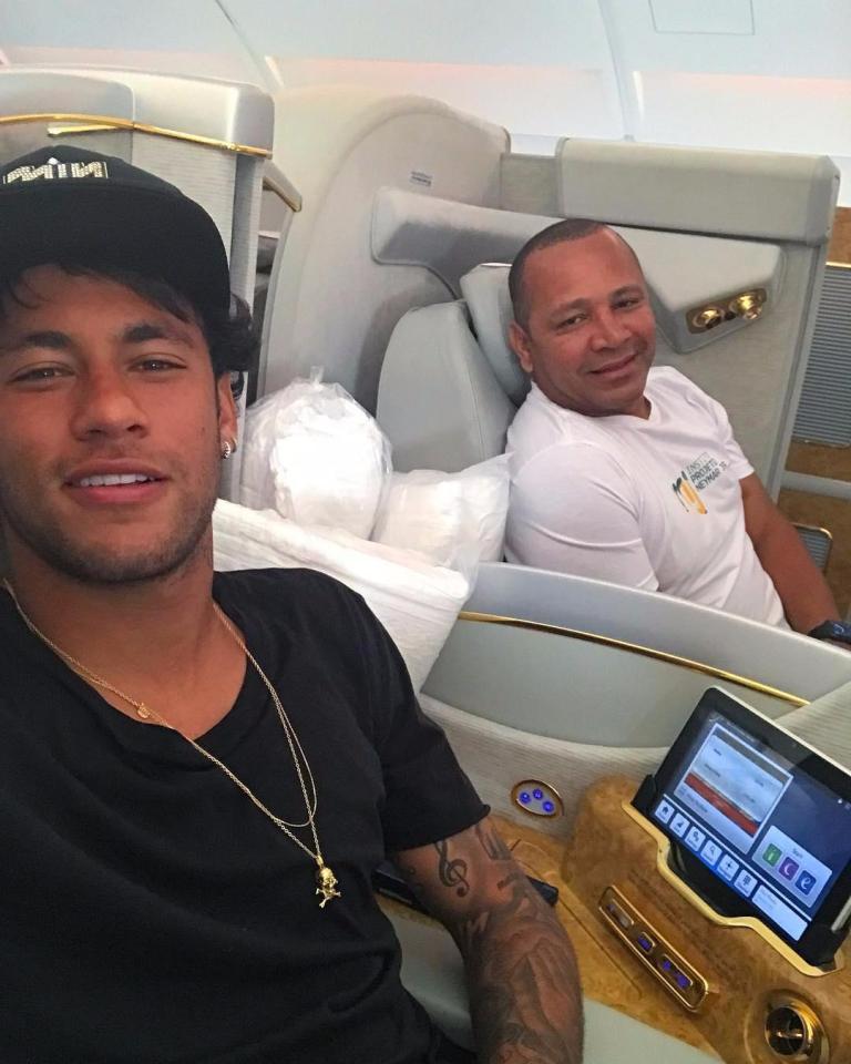  The 25-year-old’s parents, including his father Neymar Santos Snr, own a share in the rights to their lucrative son