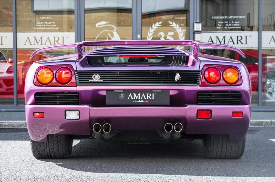  The garish supercar is up for sale for half a million pounds