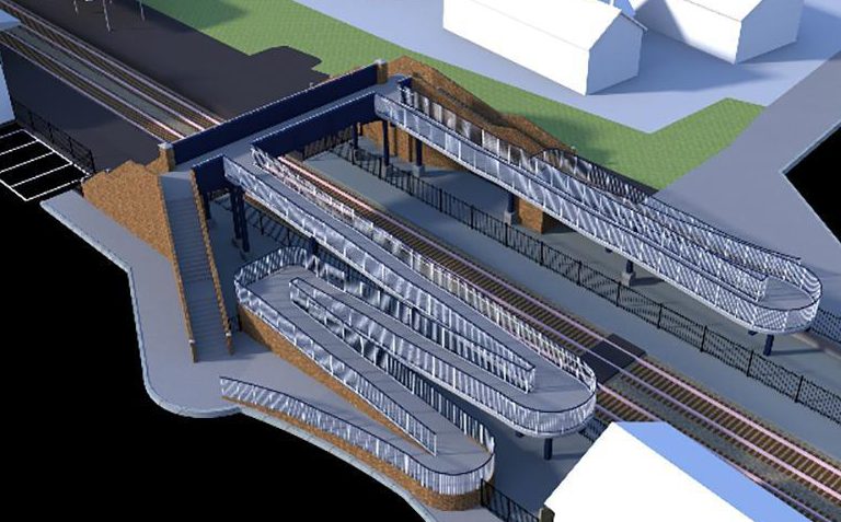  A bridge too far ... Edward Fox has slammed the plans for the ramped railway bridge as 'ugly'