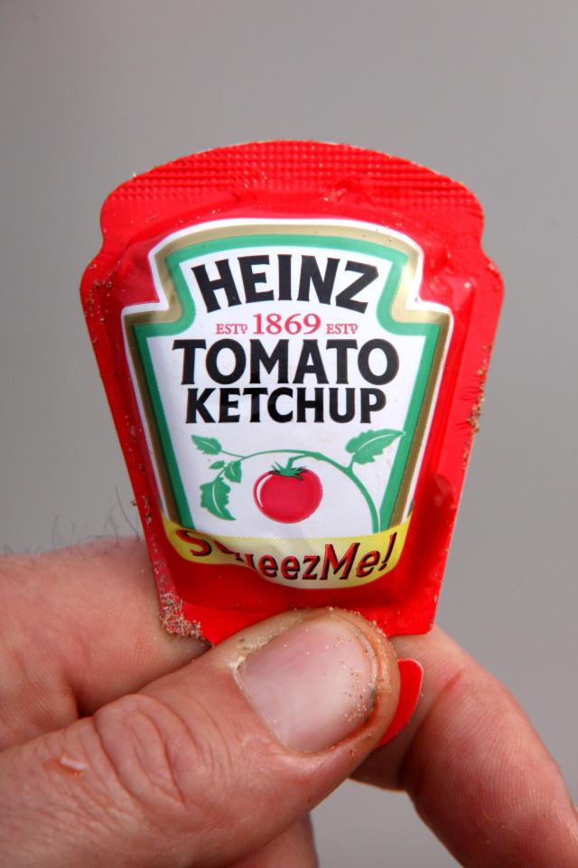  A Heinz sachet to take away costs an extra 35p