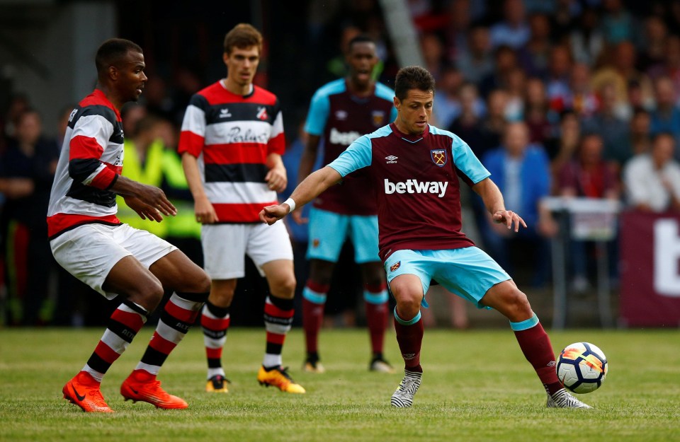 Javier Hernandez made his debut for the side in a thrilling 3-3 draw against German fifth-tier side Altona 93