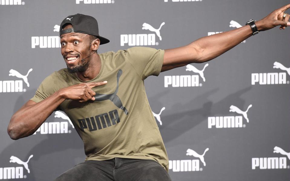  Usain Bolt entertained a jam-packed press conference before his final races