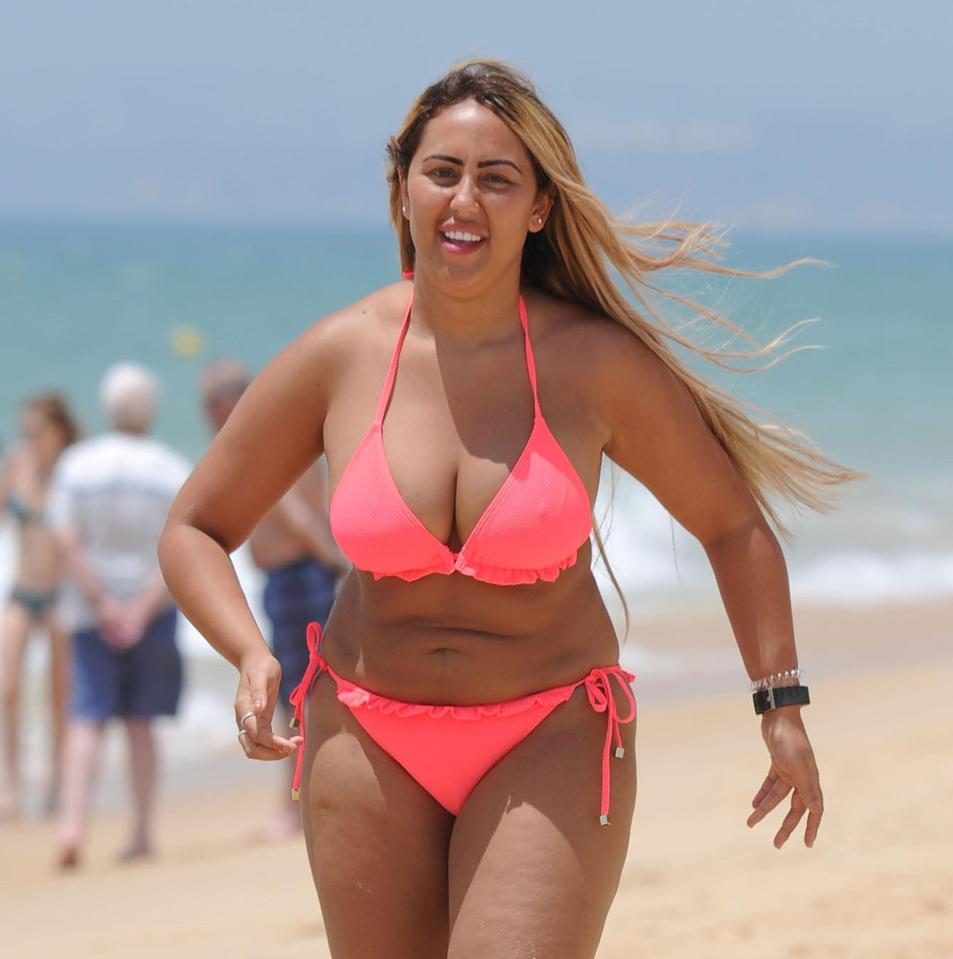  The Geordie Shore star was busy sunning herself in Portugal