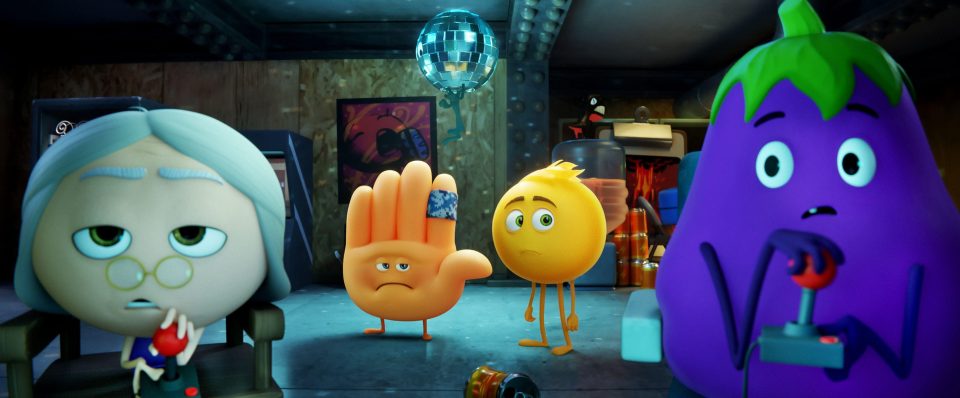  T.J. Miller performs the voice of Gene (centre right) and Hi5 (centre left) is voiced by James Corden