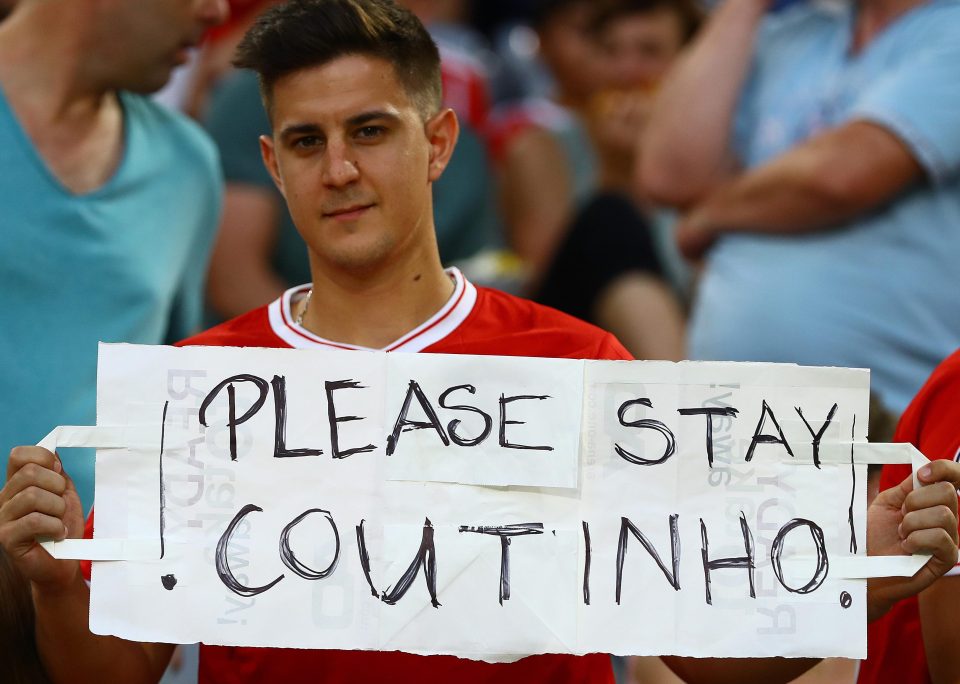  Philippe Coutinho missed the match fuelling speculation of a move to Barcelona