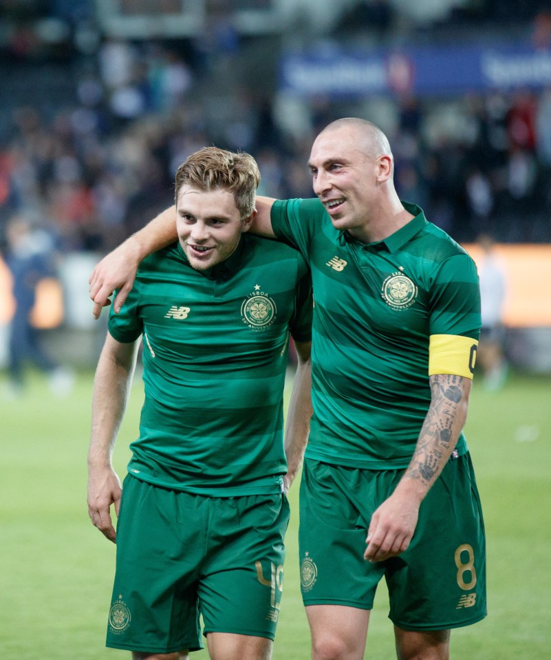 Scott Brown, right, is suspended for tonight's clash